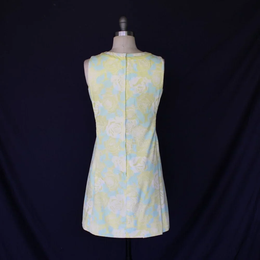 The Lilly Pulitzer vintage floral tunic mod 60s dress Jackie O scooter shift S - Picture 9 of 10